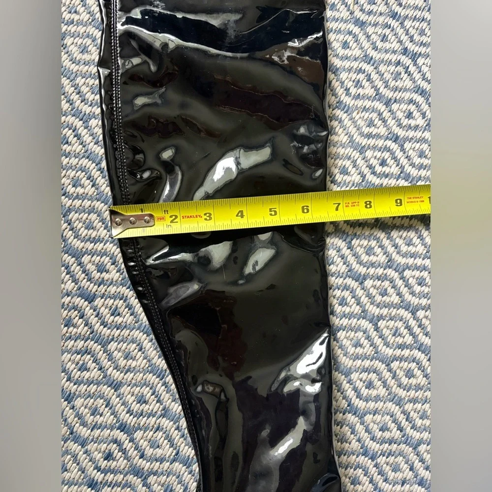 ZARA OVER THE KNEE LATEX WESTERN BOOTS! (Giuseppe Zanotti inspired)